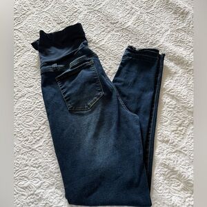 SHEIN Dark Blue Maternity Skinny Jeans